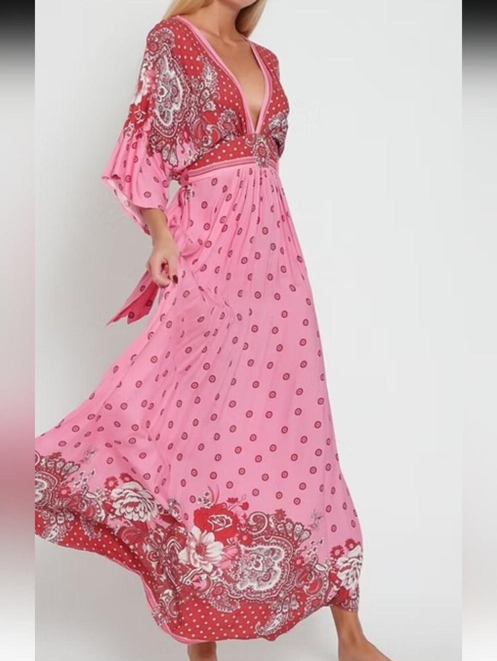 Kimono Maxi Dress, NWT